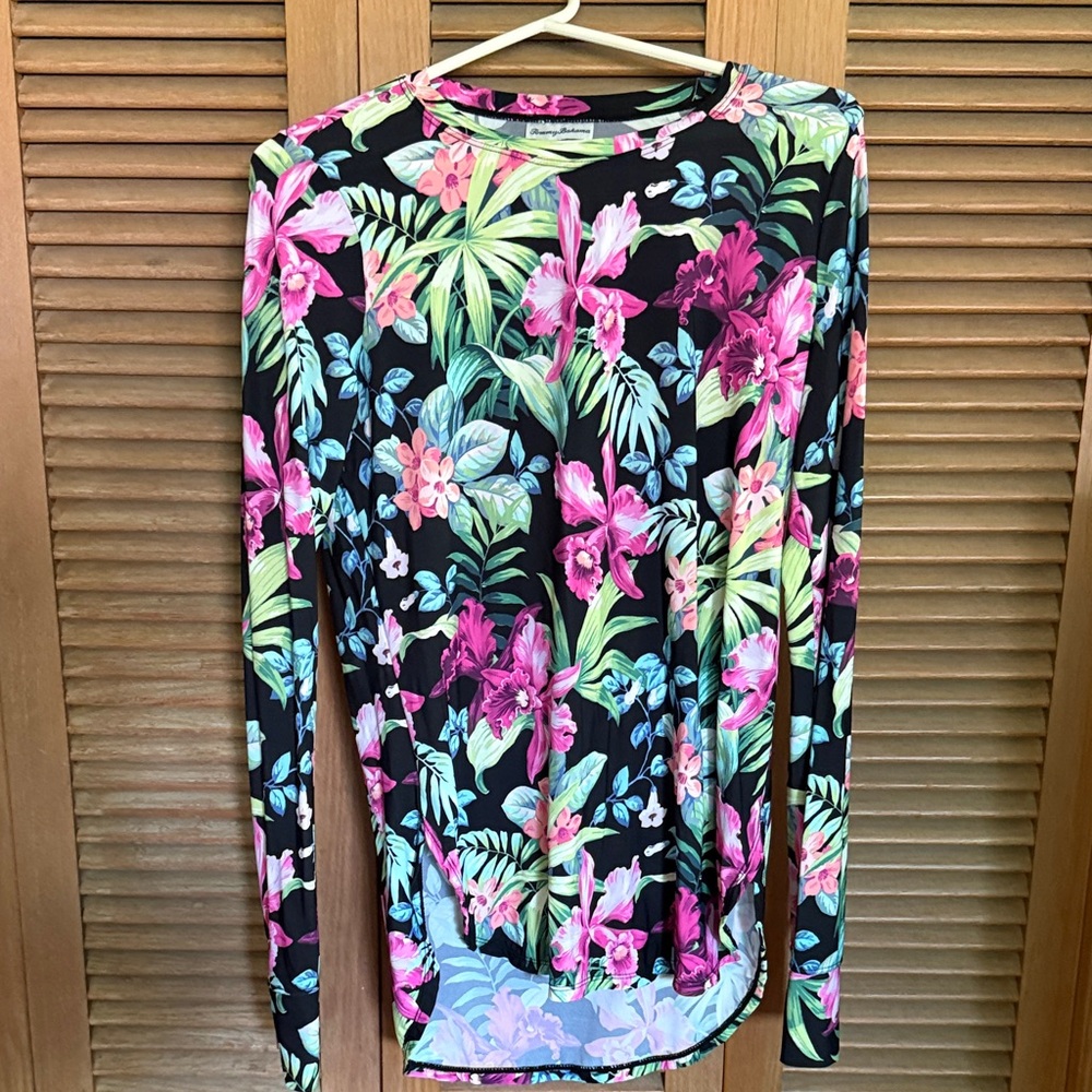Tommy Bahama Black Floral Long Sleeve shirt